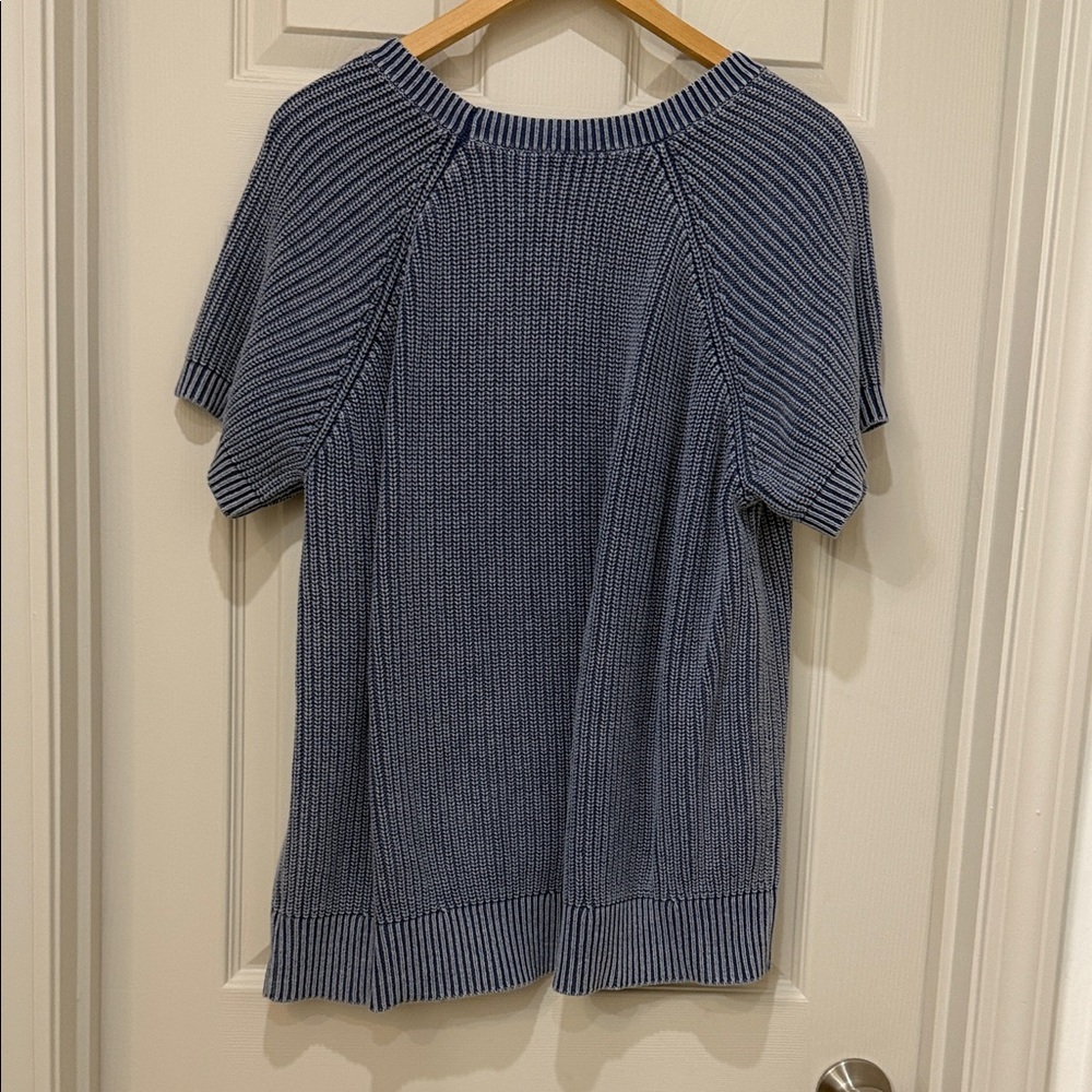 Torrid Blue Short Sleeve Sweater - Picture 3 of 3
